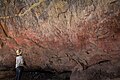 Image 1Ancient (but graffitied) Rock Art in Nsalu Cave, Kasanka National Park in North-Central Zambia. (from History of Zambia)