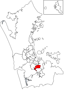 Location of Ōtara-Papatoetoe