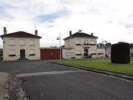 The town hall in Azerailles