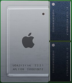 The icon for the Apple M2 ARM-based system on a chip used by Apple Inc. in its software, advertising et cetera.