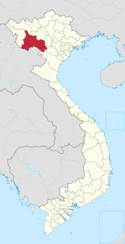 Location of Sơn La within Vietnam.