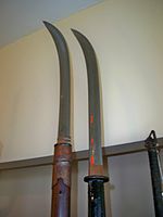 Two naginata