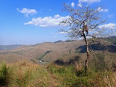 Mountainous barren landscape around the Camiling River watershed, Tarlac province