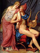 Paris and Helen (1788), Musée du Louvre, Paris (detail)