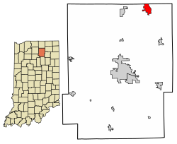 Location of Syracuse in Kosciusko County, Indiana.