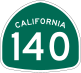 State Route 140 marker