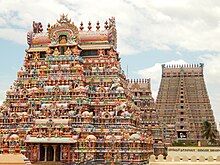 Some gopurams of the Ranganathaswamy Temple