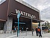 Picture of Waterloo station under construction from street level.