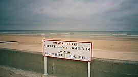 Dog White and Dog Red sectors on Omaha Beach