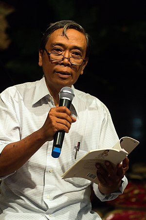 Indonesian author Iman Budhi Santosa