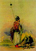 Kurdish warriors by Amadeo Preziosi