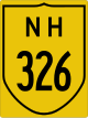 National Highway 326 shield}}