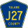 County Road J27 marker