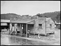 Beacon Garage, complete with gas pumps.