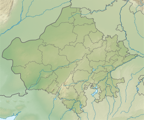 Map showing the location of Ramgarh Vishdhari Wildlife Sanctuary