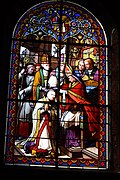 Stained glass window in the Church of Saint-Just