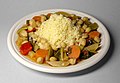 Image 16Couscous (Arabic: كسكس) with vegetables and chickpeas, the national dish of Algeria (from Culture of Algeria)