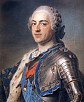Maurice Quentin de La Tour, a bravura pastel portrait of Louis XV, 1748