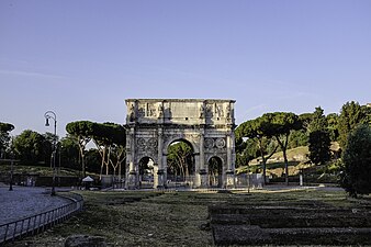 Arch of Constantine, Rome, unknown architect, 316 AD[74]