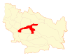 Location of the Chillán commune in the Ñuble Region