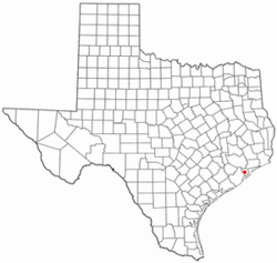 Location of Algoa, Texas