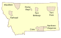 Image 27General locations of Indian reservations in Montana (from Montana)