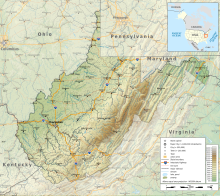 West Virginia geographic map-en.svg