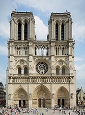 Notre-Dame Cathedral, Paris, by various architects, begun in 1163[168]