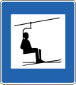 Ski lift with chair