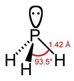 Skeletal formula of phosphine
