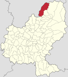 Location in Mureș County