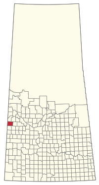 Location of the RM of Senlac No. 411 in Saskatchewan