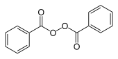 dibenzoyl peroxide, a diacyl peroxide (formula: (RCO2)2)) is also used as an initiator for polymerizations.