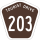 Tourist Drive 203 marker