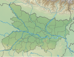 Map showing the location of Bhimbandh Wildlife Sanctuary