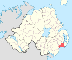 Location of Lecale Upper, County Down, Northern Ireland.