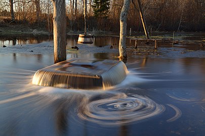 "Witch's Well" karst spring in Tuhala, Estonia