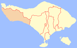 Location within Bali