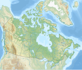 Map showing the location of Nahanni National Park Reserve