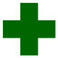 Alternate version of the first aid symbol