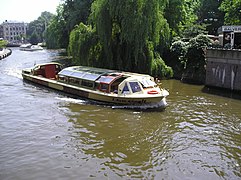 Sightseeing boat in Amsterdam