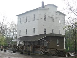 The historic roller mill in Mansfield