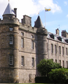 The Scottish Royal Standard flying over Holyrood Palace, 2007