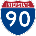 Interstate 90 marker