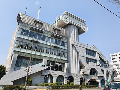 Postmodern Ionic column of the M2 Building, Tokyo, Japan, by Kengo Kuma, 1991[39]