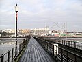 A mile out along the pier