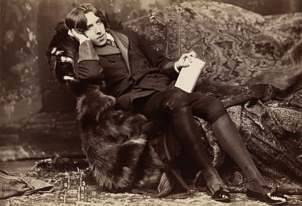 Oscar Wilde, c. 1882 by Napoleon Sarony (edited by Durova)