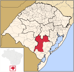 Location of Serras de Sudeste