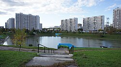 Settling pond of Chertanovo River, Chertanovo Severnoye District