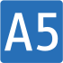 Motorway A5 shield}}